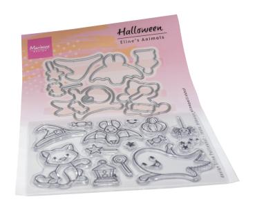 Marianne Design - Stempel & Stanzschbalone "Animals Halloween" Clear Stamps & Dies