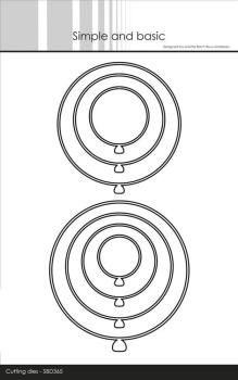 Simple and Basic - Stanzschablone 8,8x9,5 cm "Round Balloons" Dies