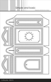 Simple and Basic - Stanzschablone 17,6x22 cm "Giftbox for Mini Bottles" Dies