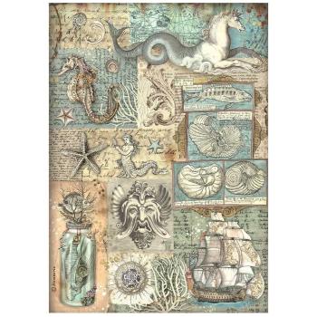 Stamperia - Decopatch Papier "Texture" Decoupage A4 - 6 Bogen  