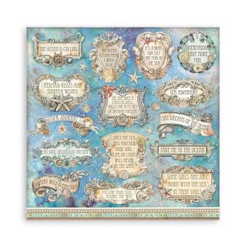 Stamperia - Designpapier "Songs of the Sea" Paper Pack 12x12 Inch - 10 Bogen