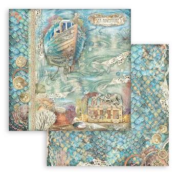 Stamperia - Designpapier "Songs of the Sea" Paper Pack 12x12 Inch - 10 Bogen