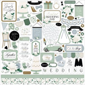 Echo Park - Designpapier "Wedding Bells" Collection Kit 12x12 Inch - 12 Bogen