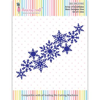 Dress My Craft - Stanzschablone "Array Of Snowflakes" Dies