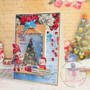 Dress My Craft - Designpapier "Holly Jolly Christmas" Paper Pack 6x6 Inch - 24 Bogen