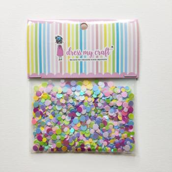 Dress My Craft - Pailetten - Streuteile "Pastel Confetti" Sequins Mix 8g