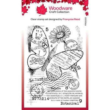 Woodware - Stempel "Paper Nib Butterfly" Clear Stamps Design by Francoise Read