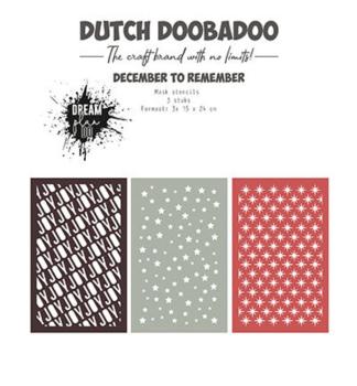 Dutch Doobadoo - Schablone 15x24 cm "December to Remember" Stencil