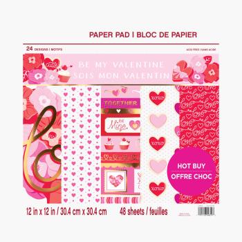 Craft Smith "Be My Valentine" 12x12" Paper Pad