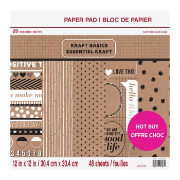 Craft Smith "Kraft Basics" 12x12" Paper Pad