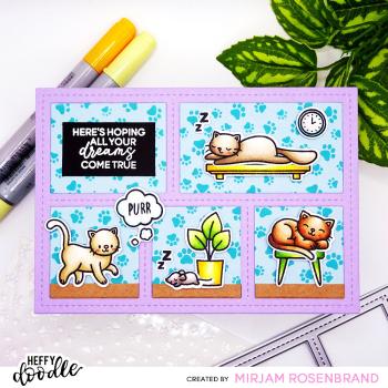 Heffy Doodle - Stempelset "Cozy Kitties" Clear Stamps 