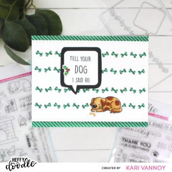 Heffy Doodle - Stempelset "Furry Friend Sentiment" Clear Stamps 