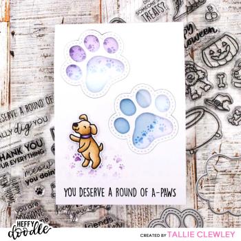 Heffy Doodle - Stempelset "Furry Friend Sentiment" Clear Stamps 