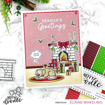 Heffy Doodle - Stempelset "Happy Holidays Sentiment" Clear Stamps