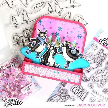 Heffy Doodle - Stempelset "Ice Pups" Clear Stamps 