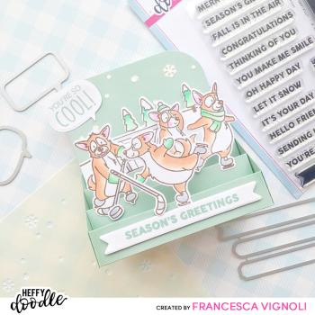 Heffy Doodle - Stempelset "Ice Pups" Clear Stamps 