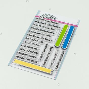 Heffy Doodle - Stempelset "Little Label" Clear Stamps 