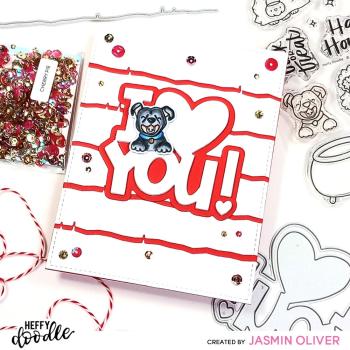 Heffy Doodle - Stempelset "Fangtastic Furballs" Clear Stamps 