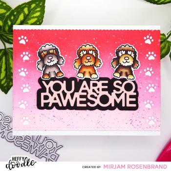 Heffy Doodle - Stempelset "Fangtastic Furballs" Clear Stamps 