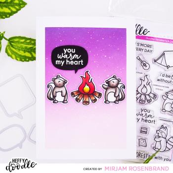 Heffy Doodle - Stempelset "Camping Critters" Clear Stamps 