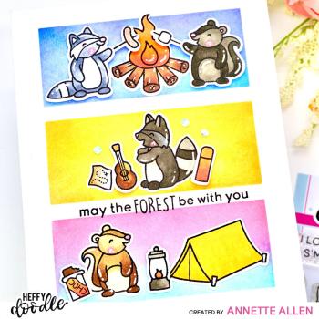 Heffy Doodle - Stempelset "Camping Critters" Clear Stamps 