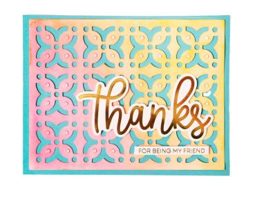 Studio Light - Stanzteile "Sentiments w/ Gold Foil" Die Cuts