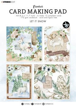 Studio Light  "Let It Snow" Cardmaking Pad A4