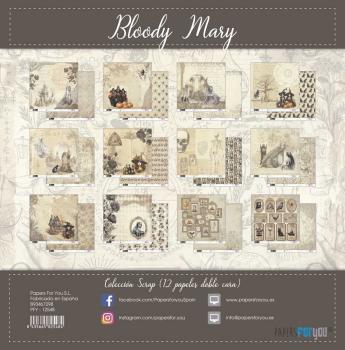 Papers For You - Designpapier "Bloody Mary" Scrap Paper Pack 30,5 x 32 cm - 12 Bogen