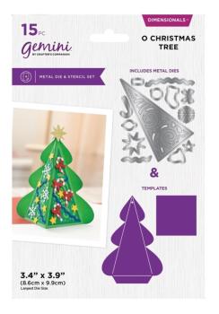 Gemini - Stanze & Schablone "O Christmas Tree" Dies & Stencil