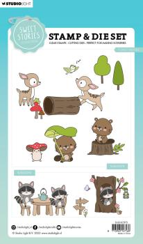 Studio Light - Stempel & Stanzschablone "Forest Friends" Stamp & Dies