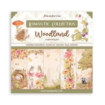 Stamperia - Designpapier "Woodland" Paper Pack 12x12 Inch - 10 Bogen