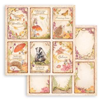 Stamperia - Designpapier "Woodland" Paper Pack 12x12 Inch - 10 Bogen