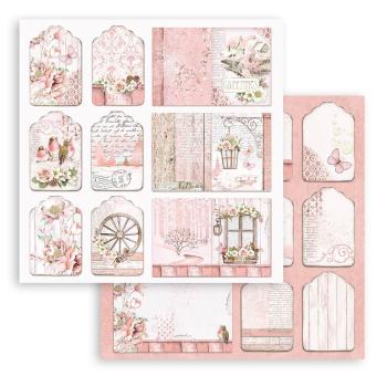 Stamperia - Designpapier "Roseland" Paper Pack 8x8 Inch - 10 Bogen