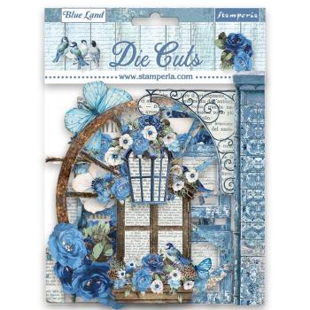 Stamperia - Stanzteile "Blue Land" Die Cuts