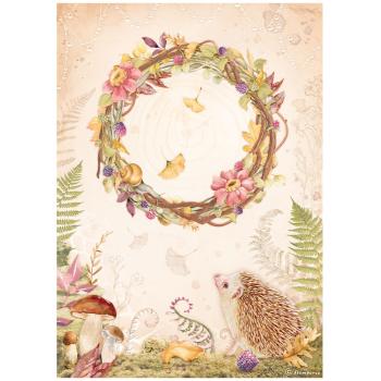 Stamperia - Decopatch Papier "Woodland Garland" Decoupage A4 - 6 Bogen  