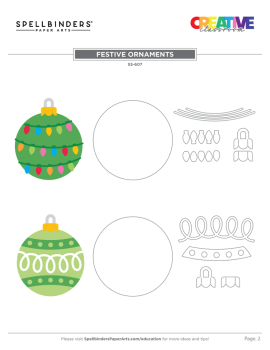 Spellbinders - Stanzschablone "Festive Ornaments" Dies