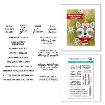 Spellbinders - Stempelset "Santa’s Sippin’ Sayings" Clear Stamps