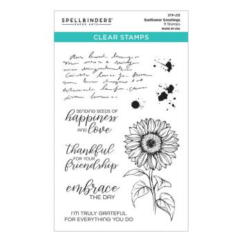 Spellbinders - Stempelset "Sunflower Greetings" Clear Stamps