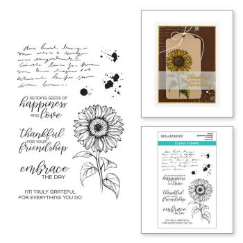 Spellbinders - Stempelset "Sunflower Greetings" Clear Stamps