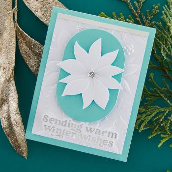 Spellbinders - Glimmer Hot Foil Plate & Dies "Wonderful Winter Sentiments"