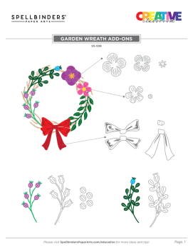 Spellbinders - Stanzschablone "Garden Wreath Add-Ons" Dies