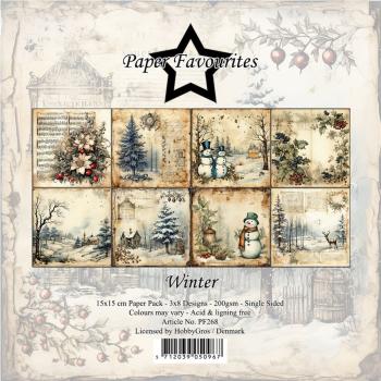 Paper Favourites - Designpapier "Winter" Paper Pack 6x6 Inch - 24 Bogen