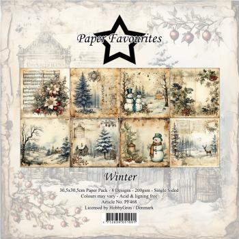 Paper Favourites - Designpapier "Winter" Paper Pack 12x12 Inch 8 Bogen