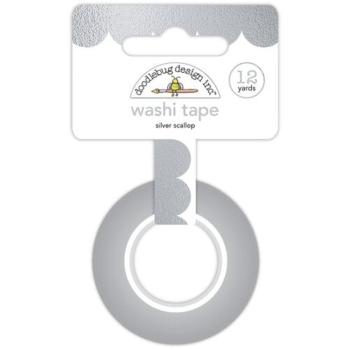 Doodlebug Design - Washi Tape "Silver Scallop" 