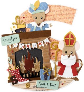 Marianne Design - Präge- und Stanzschalone "Sint & Piet Accessories" Collectables Dies