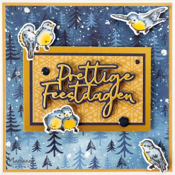 Marianne Design - Stempel "Border Bird Feeding" Clear Stamps