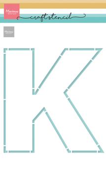 Marianne Design - Schablone 21x14,9 cm "K-Letter" Stencil