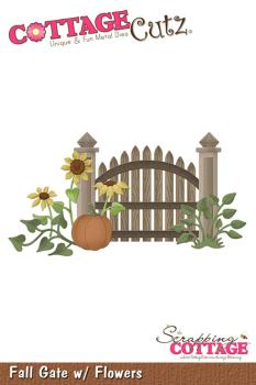 Scrapping Cottage - Stanzschablone "Fall Gate w/ Flowers" Dies