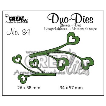 Crealies - Stanzschablone "Blätter 4" Duo  Dies