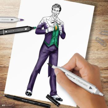 Spectrum Noir - Alkohoholmarker "The Joker" Fan-Art Like a Pro Art Kit 